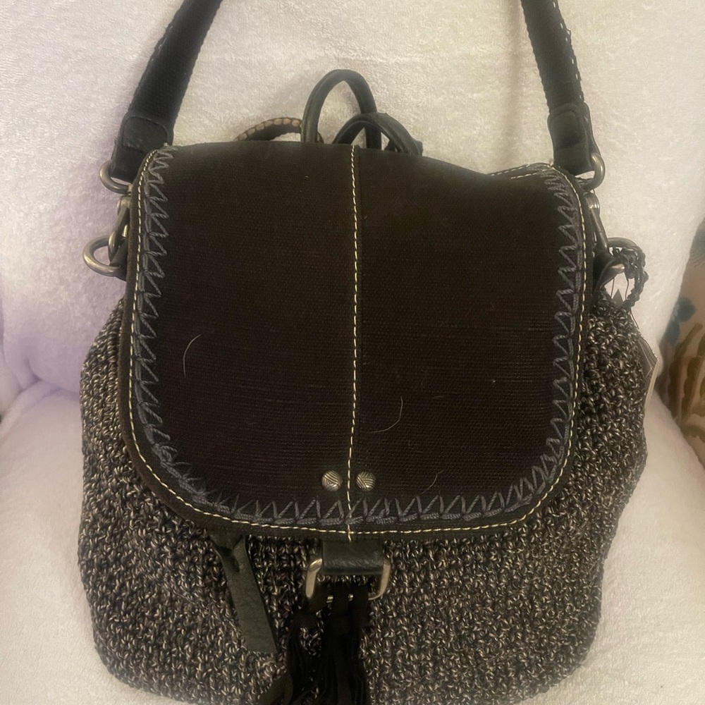 Women's hand crocheted shoulder bag, cross body, & backpack
